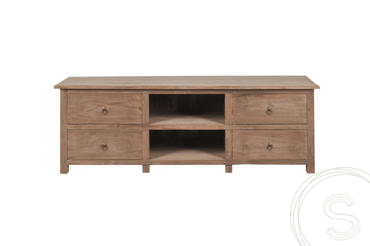 Teak TV-Sideboard 150cm Rustikal