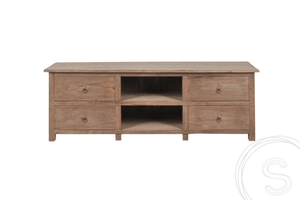 Teak TV-Sideboard 150cm Rustikal