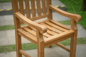 Teak Gartentisch 200 x 90 + 6 Gartenstühle Elephant