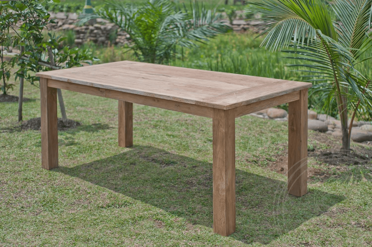 Teak Gartentisch 200x100cm + 6 Stühle Beaufort