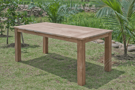 Teak Gartentisch 200x100cm + 6 Stühle Beaufort