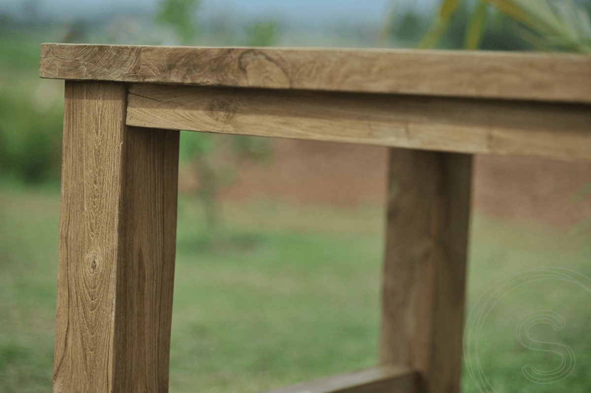 Teak Gartentisch Mammut 200cm + 2 Beaufort Stühle + Bank
