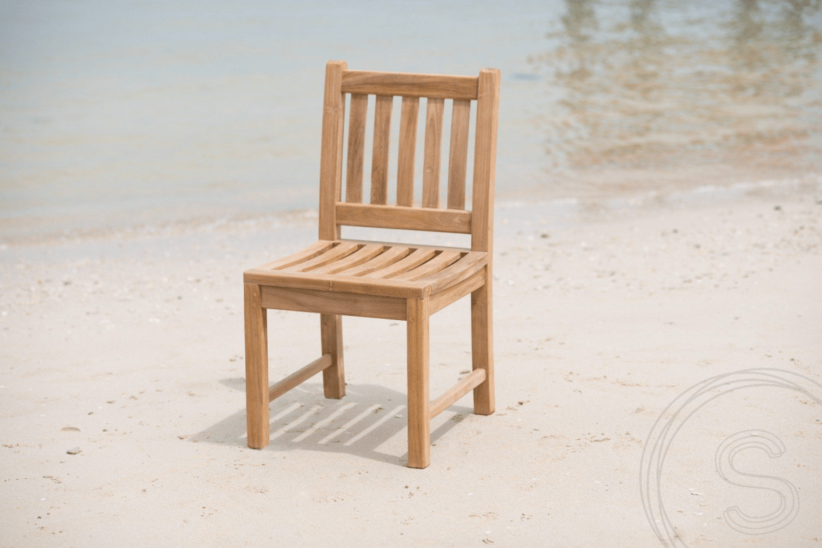 Teak Gartentisch Mammut 250 + 8 Beaufort Stühle ohne Armlehne
