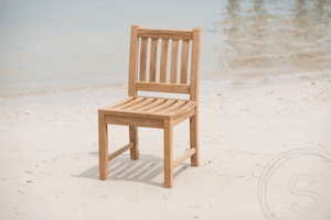 Teak Gartentisch Mammut 250 + 8 Beaufort Stühle ohne Armlehne
