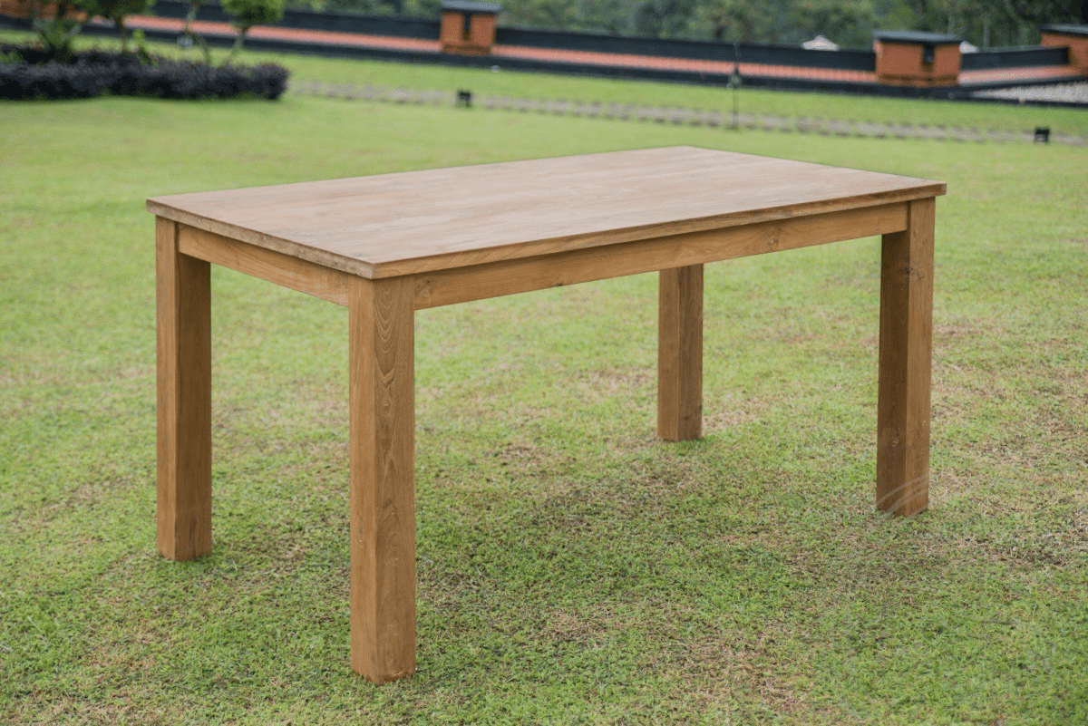 Teak Tisch 160x90 + 6 Stühle