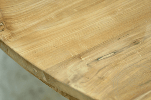 Teak Tisch rund 140cm + 6 Stühle