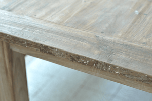 Teak Tisch Rustikal 200x100 + 3 Stühle + Bank