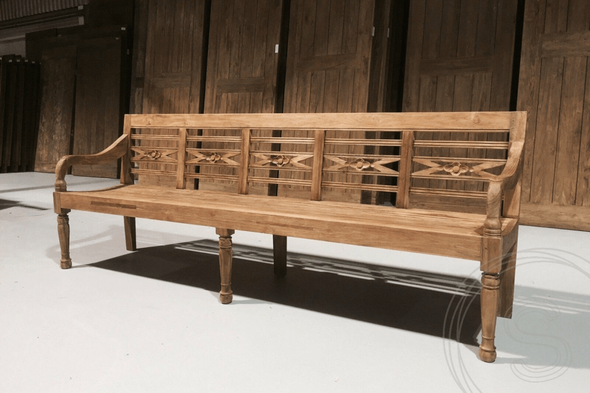 Teak Bahnhofsbank 240cm