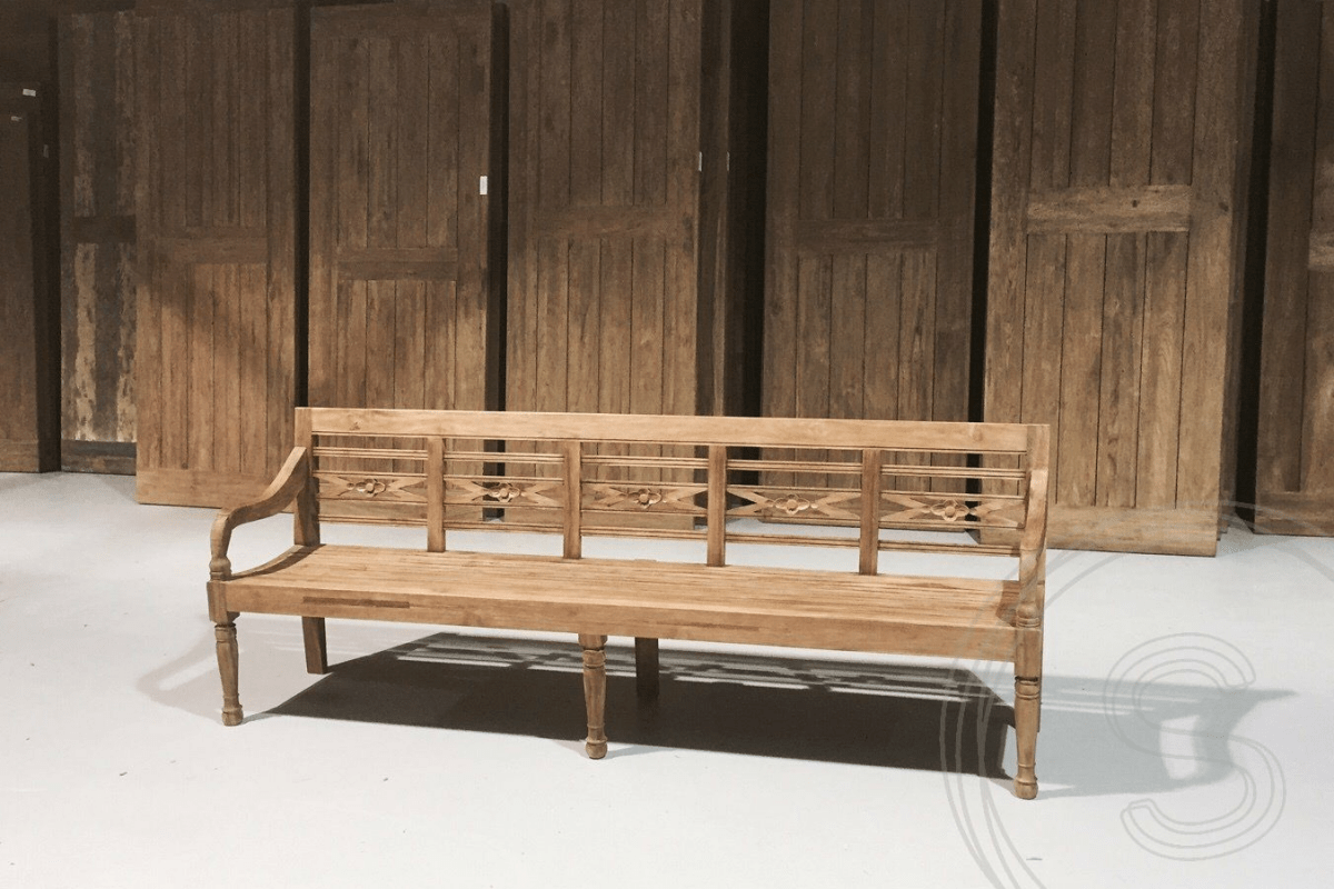 Teak Bahnhofsbank 240cm