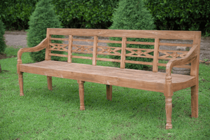 Teak Bahnhofsbank 240cm