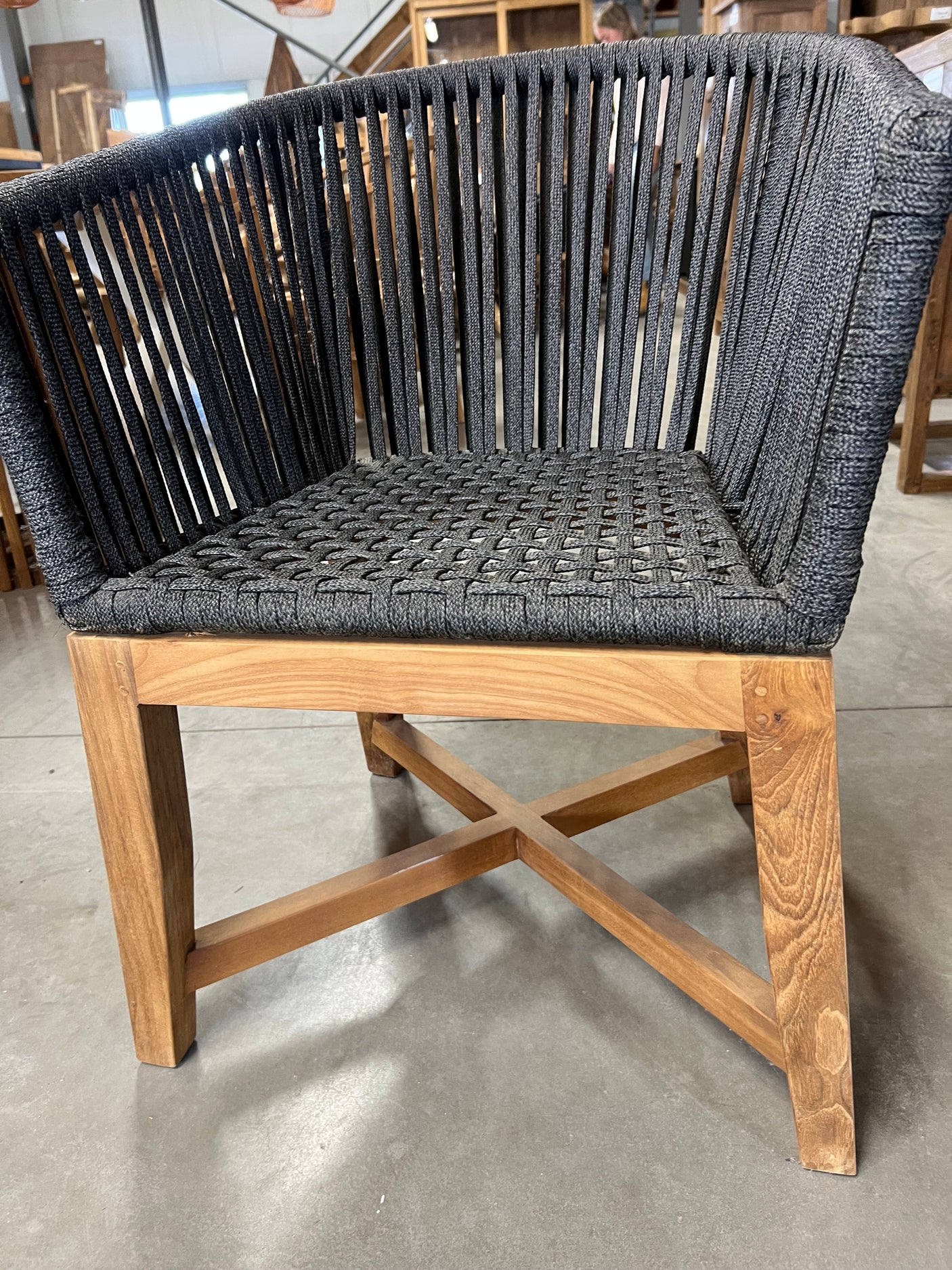 Rope-Stuhl dickes Bein - 57x56x77cm