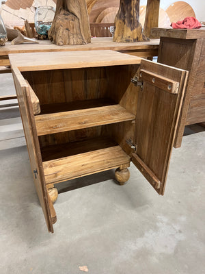 Teak-Schränkchen 2 Türen - 60x41x80cm