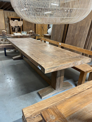 Teak-Klostertisch - 300x100x79cm