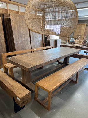 Teak-Klostertisch - 300x100x79cm