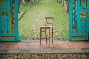 Teak barkruk Mariotto - Souren Meubels