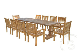 Klooster tuintafel 250 x 100 - Souren Meubels