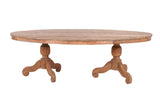 Ovaler Teakholz Tisch 240x120 cm Altholz - Souren Furniture (CH)