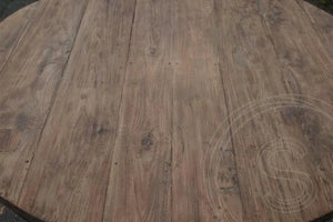Teak Tisch rund 150cm Rustikal