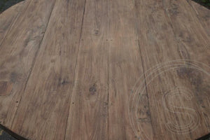Teak Tisch rund 160cm Rustikal