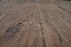 Teak Tisch rund 100cm Rustikal
