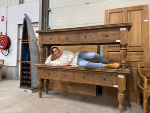 Teak Wandtisch Reclaimed