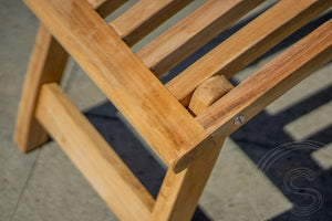 Teak deckchair 2 x