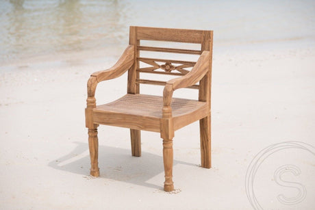 Teak Gartentisch 280x100 cm mit 10 Stationsstühlen - Souren Furniture (CH)