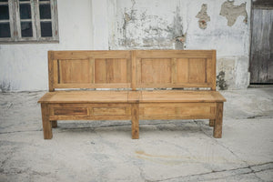 Teak Truhenbank