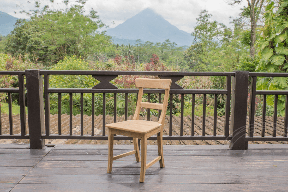 Teak Tisch 160x90 + 4 Stühle