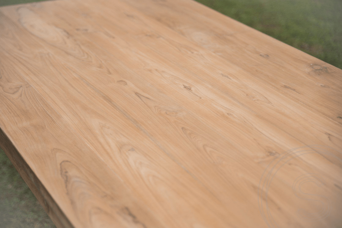 Teak Tisch 160x90 + 4 Stühle