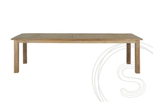 Teak tafel 350 x 100 oud hout - Souren Meubels