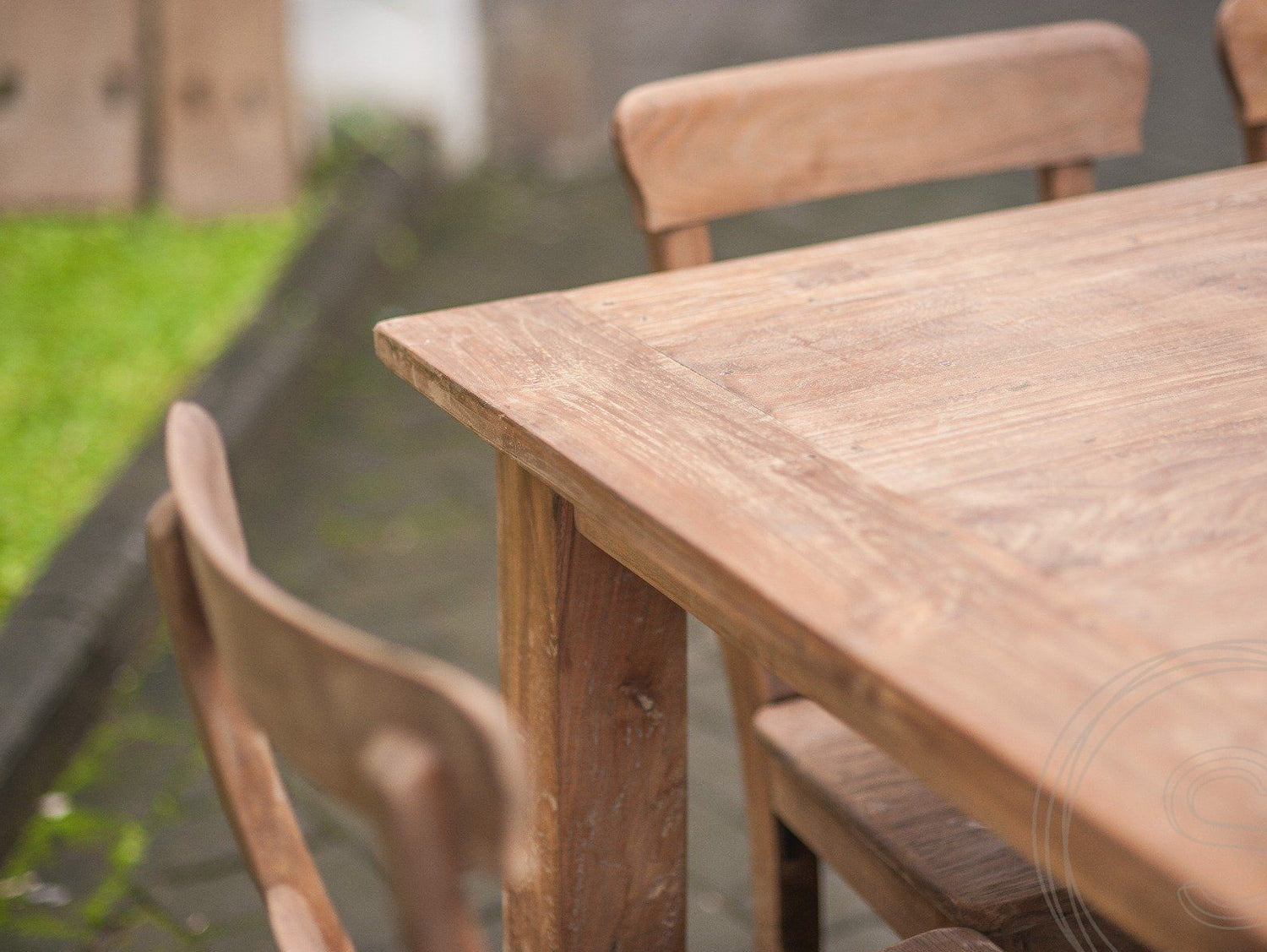 Teak Tisch 300 x 120 Rustikal