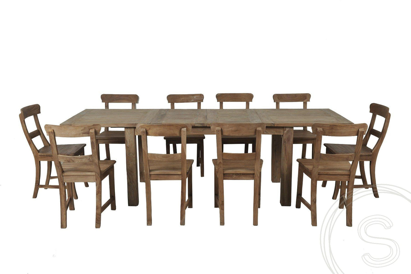 Teak tafel uitschuifbaar 160 - 210 - 260x100 - Souren Meubels