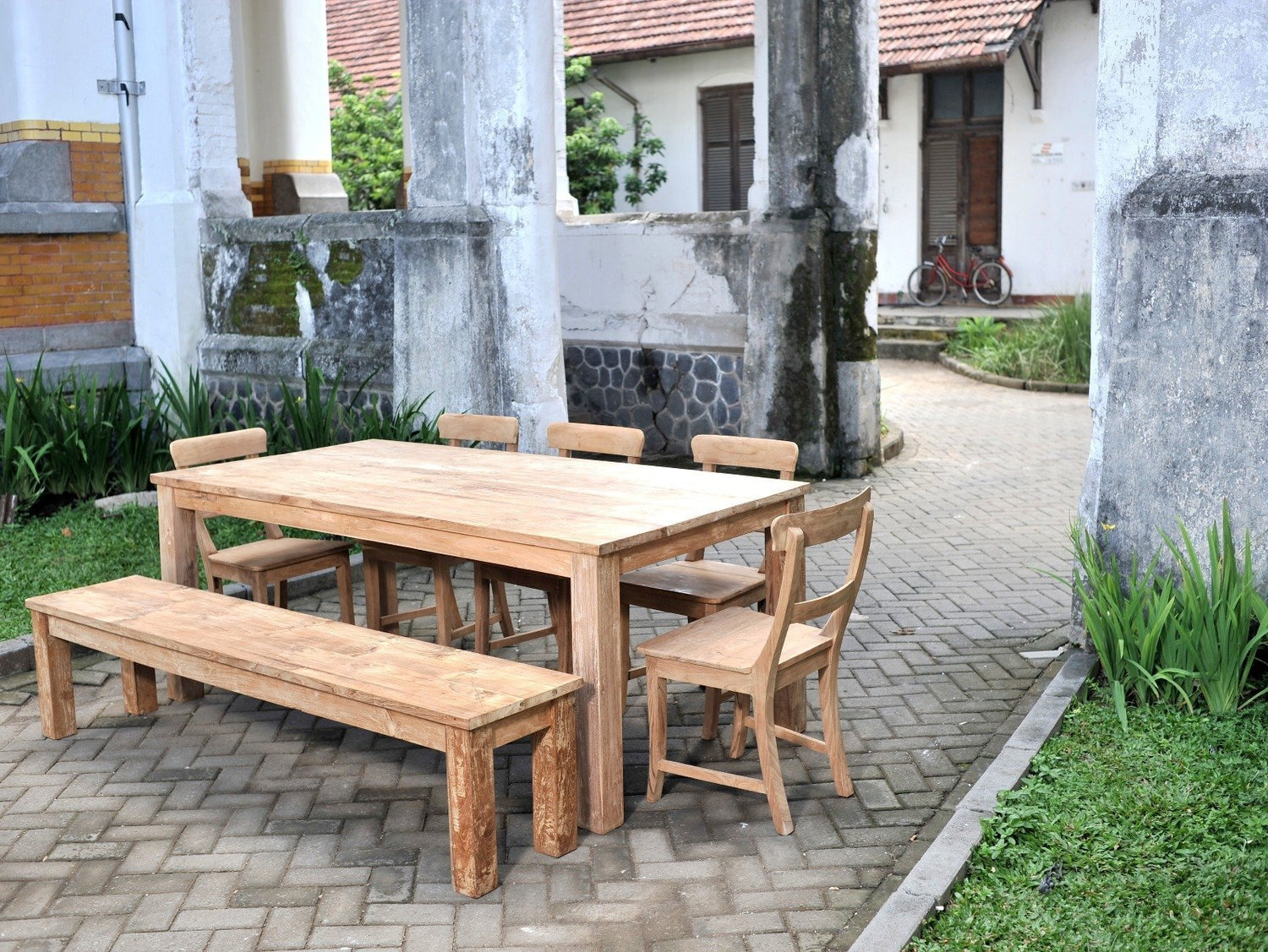 Teak bank 140cm - Souren Meubels