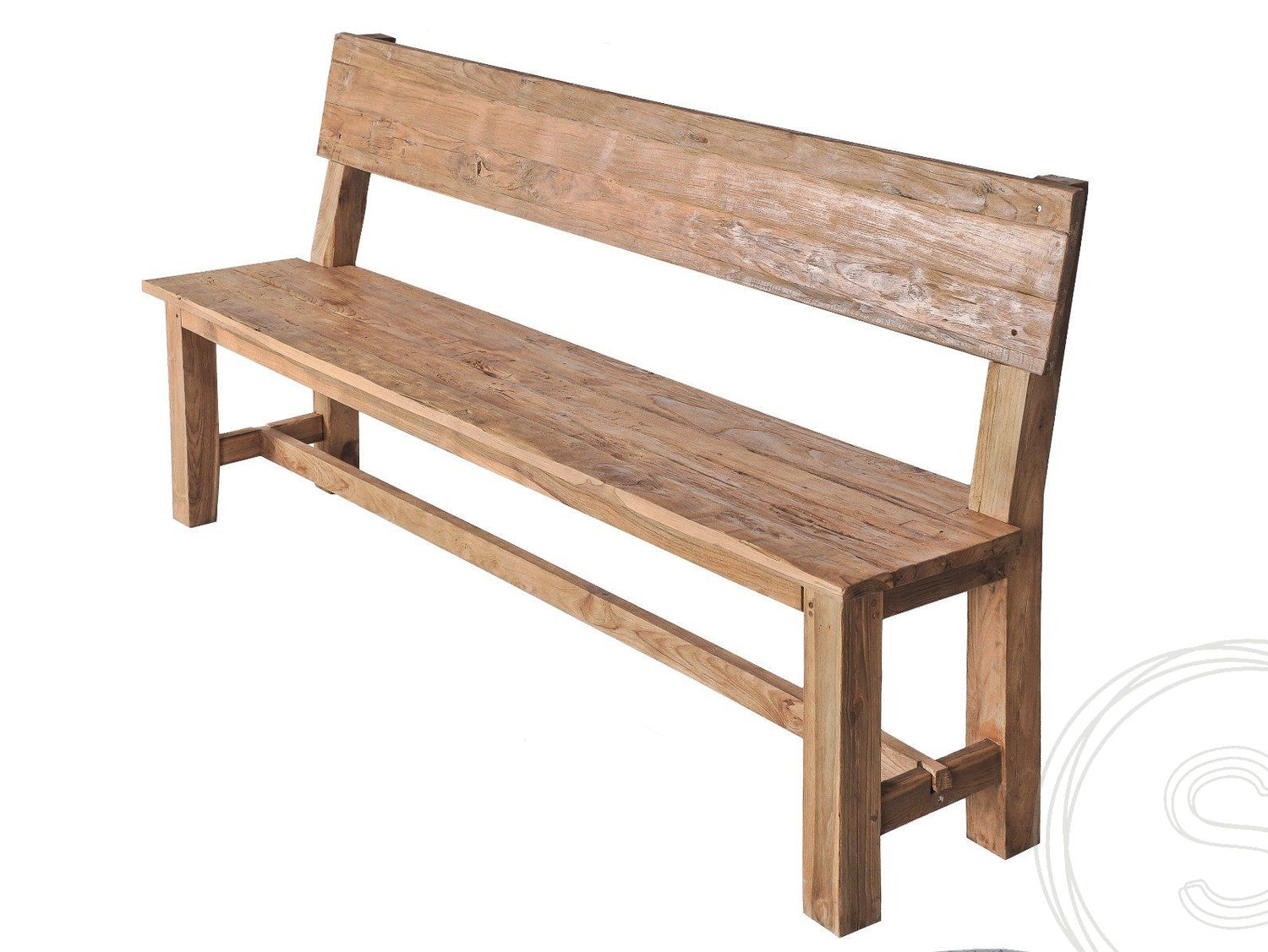 Teakholz Bank 160cm Sandaran