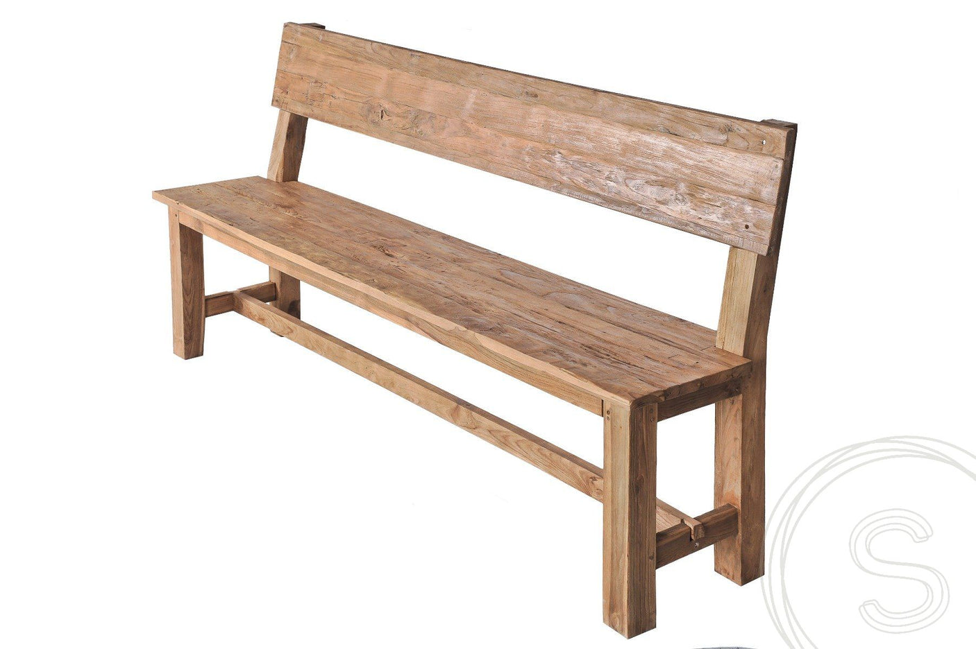 Teakholz Bank 160cm Sandaran