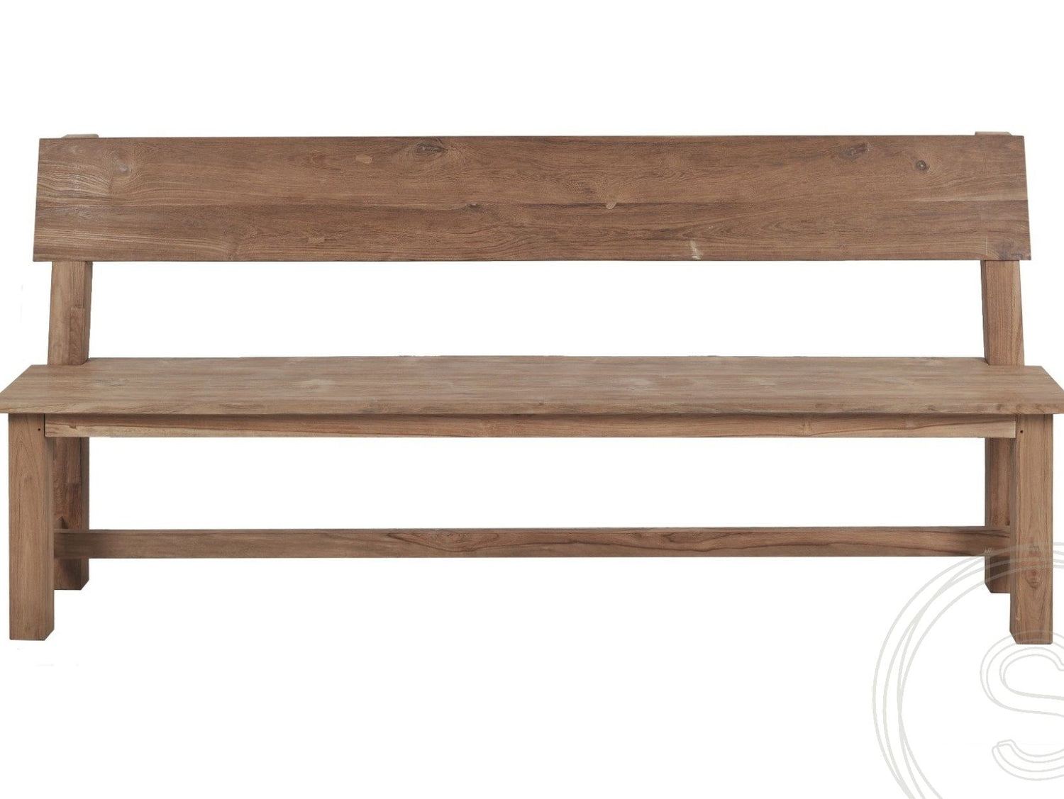 Teakholz Bank 160cm Sandaran