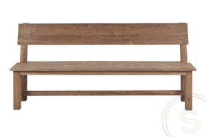 Teakholz Bank 160cm Sandaran