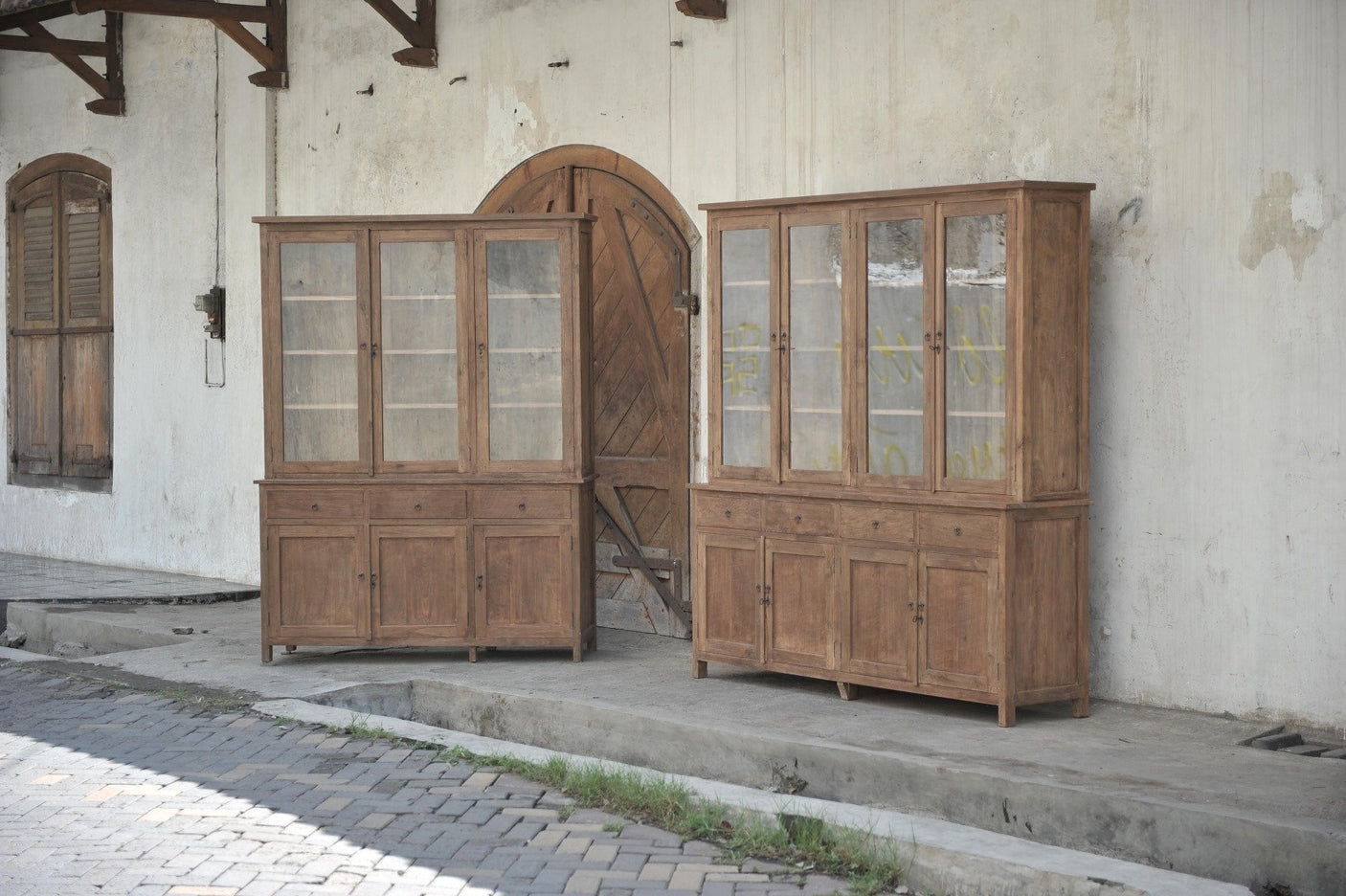 Teak buffetkast 160cm oud hout - Souren Meubels