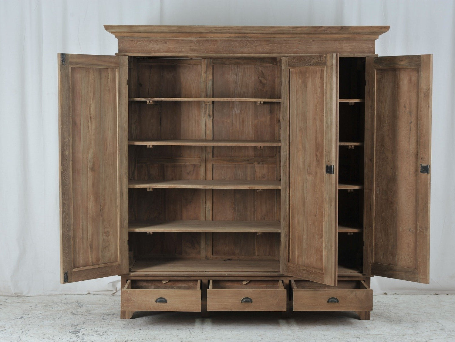 Teak kast 180cm - Souren Meubels