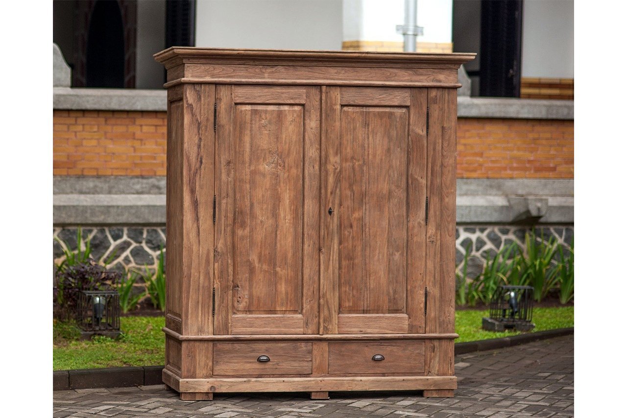 Teak kast 170cm oud hout XL - Souren Meubels