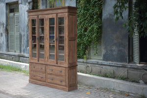 Teak kast 4 deurs oud hout Paris - Souren Meubels