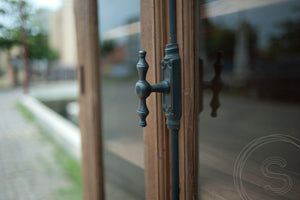 Teak kast 4 deurs oud hout Paris - Souren Meubels