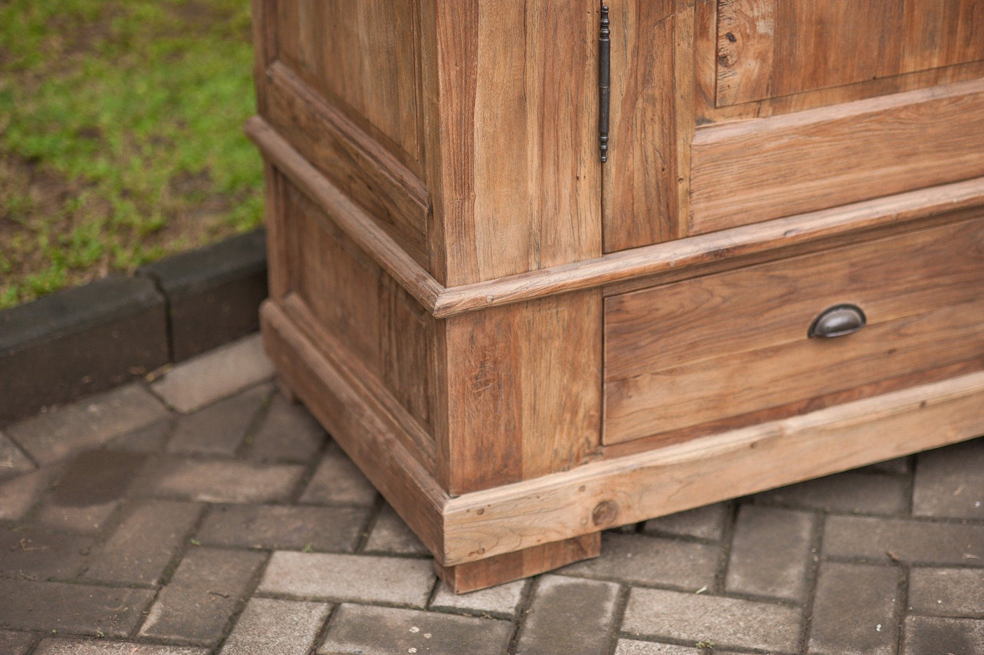 Teak kast 170cm oud hout XL - Souren Meubels