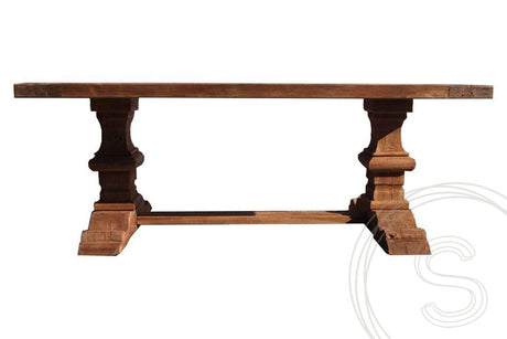 Teak kloostertafel 200x100 - Souren Meubels