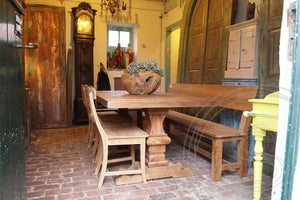 Teak kloostertafel 200x100 - Souren Meubels