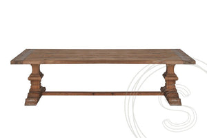 Teak kloostertafel 240x100 - Souren Meubels