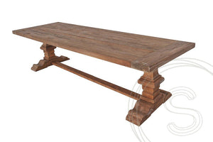 Teak kloostertafel 240x100 - Souren Meubels