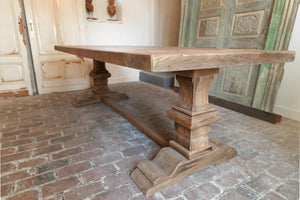 Teak kloostertafel 260x100 - Souren Meubels