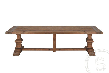 Teak kloostertafel 300x100 - Souren Meubels